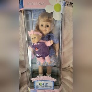 NEW IN BOX Our Generation Babysitter Doll with Baby.  Mallory